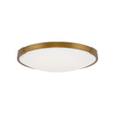 Visual Comfort Modern - 700FMLNC13A-LED930-277 - LED Flush Mount - Lance - Aged Brass