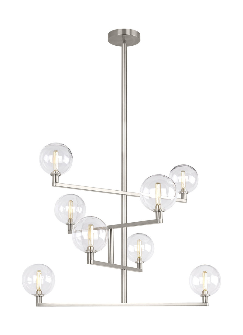 Visual Comfort Modern - 700GMBCS-LED927 - LED Chandelier - Gambit - Satin Nickel