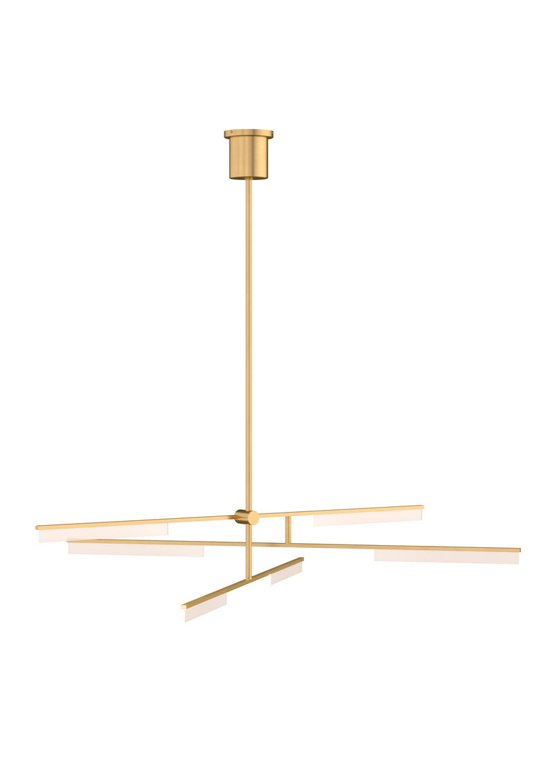 Visual Comfort Modern - 700KLE6NB-LED930 - LED Chandelier - Klee - Natural Brass