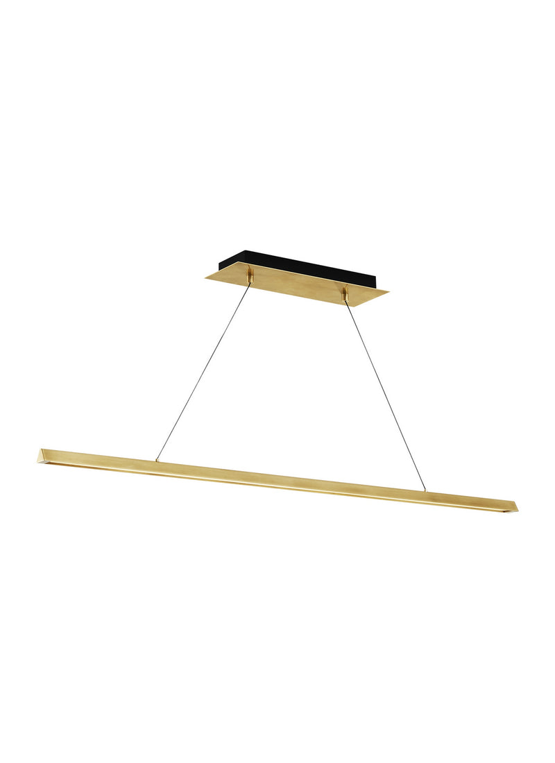 Visual Comfort Modern - 700LSDES48NB-LED92730 - LED Linear Suspension - Dessau - Natural Brass