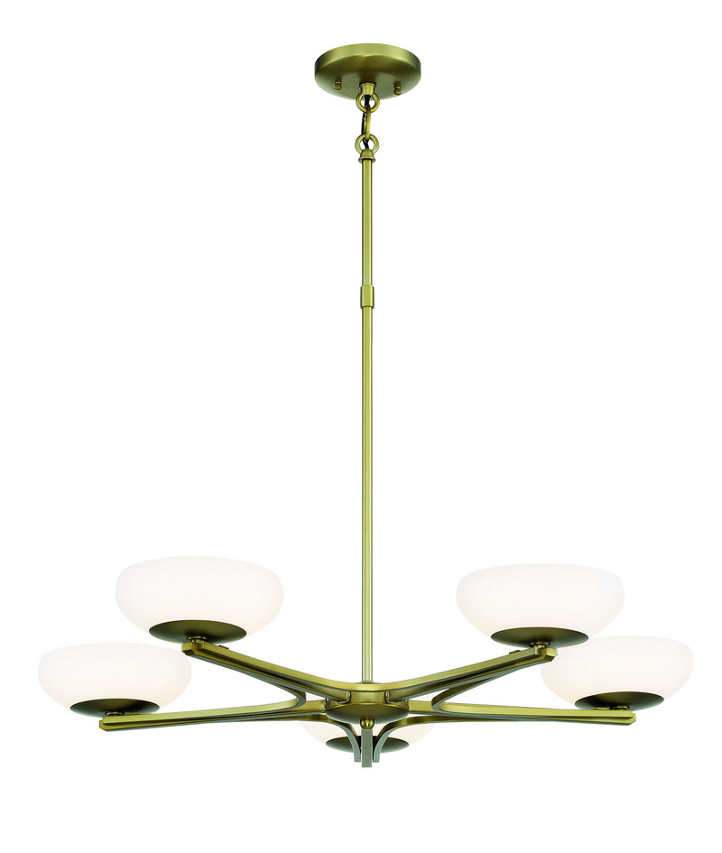 George Kovacs - P1465-695-L - LED Chandelier - Scale - Soft Brass
