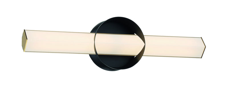 George Kovacs - P1542-688-L - LED Wall Sconce - Inner Circle - Coal and Honey Gold