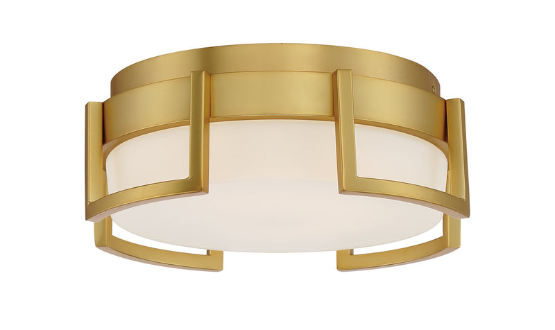 George Kovacs - P953-1-248-L - LED Flush Mount - Bezel Set - Honey Gold