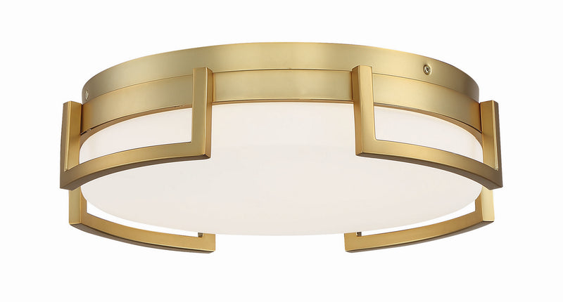 George Kovacs - P953-2-248-L - LED Flush Mount - Bezel Set - Honey Gold