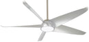 Minka Aire - F771L-BN/SL - 60"Ceiling Fan - Ellipse - Brushed Nickel With Silver Blades