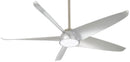 Minka Aire - F771L-BN/SL - 60"Ceiling Fan - Ellipse - Brushed Nickel With Silver Blades