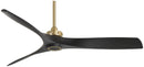 Minka Aire - F853-SBR/CL - 60"Ceiling Fan - Aviation - Soft Brass With Coal Blades