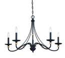 Minka-Lavery - 1044-677 - Five Light Chandelier - Westchester County - Sand Coal w/Skyline Gold Leaf