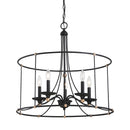 Minka-Lavery - 1047-677 - Five Light Chandelier - Westchester County - Sand Coal w/Skyline Gold Leaf