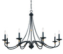 Minka-Lavery - 1048-677 - Eight Light Chandelier - Westchester County - Sand Coal w/Skyline Gold Leaf