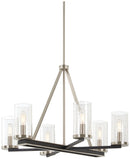 Minka-Lavery - 1056-691 - Six Light Chandelier - Cole's Crossing - Coal w/Brushed Nickel