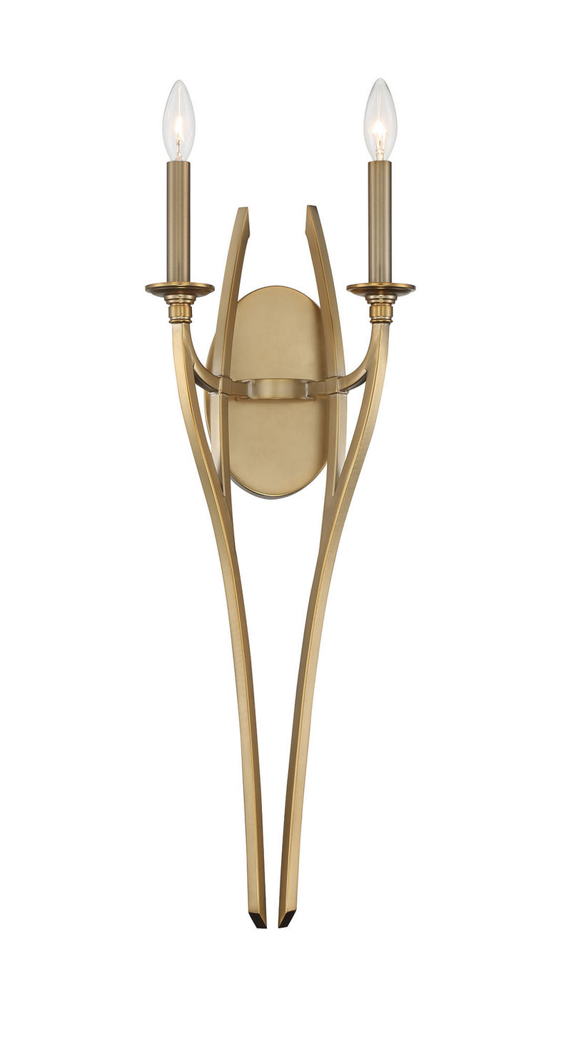 Minka-Lavery - 1092-740 - Two Light Wall Sconce - Covent Park - Brushed Honey Gold