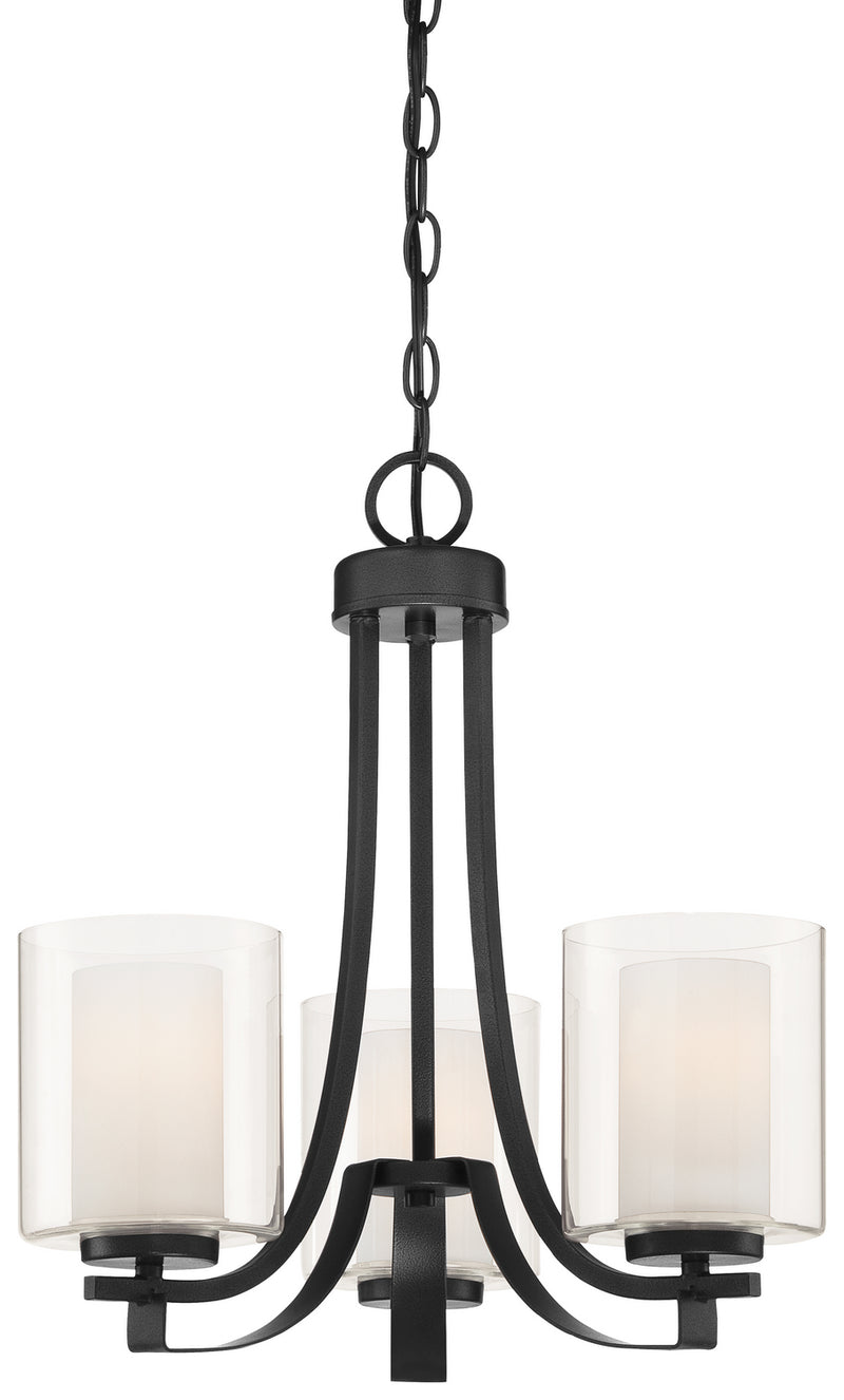 Minka-Lavery - 4103-66 - Three Light Chandelier - Parsons Studio - Sand Coal