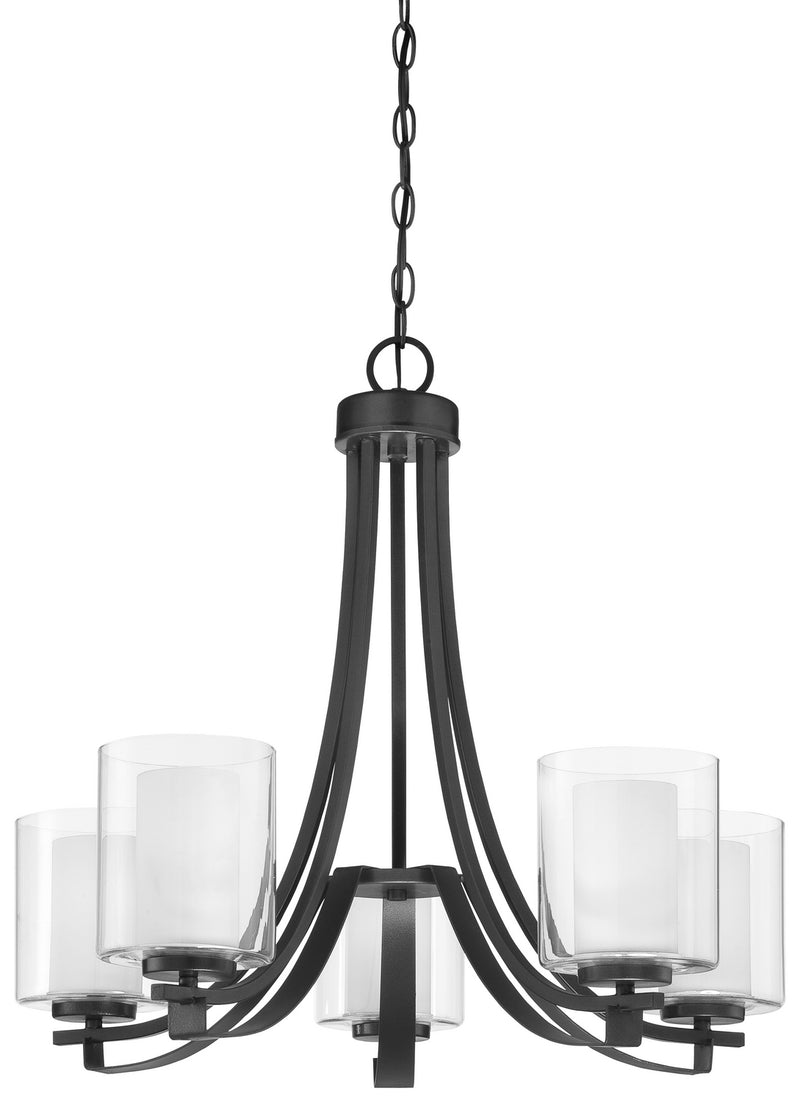 Minka-Lavery - 4105-66 - Five Light Chandelier - Parsons Studio - Sand Coal