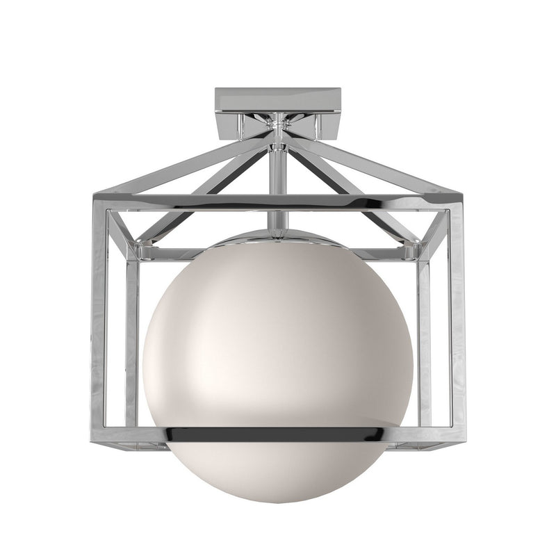 Artcraft Canada - SC13274PN - One Light Semi-Flush Mount - Eclipse - Polished Nickel