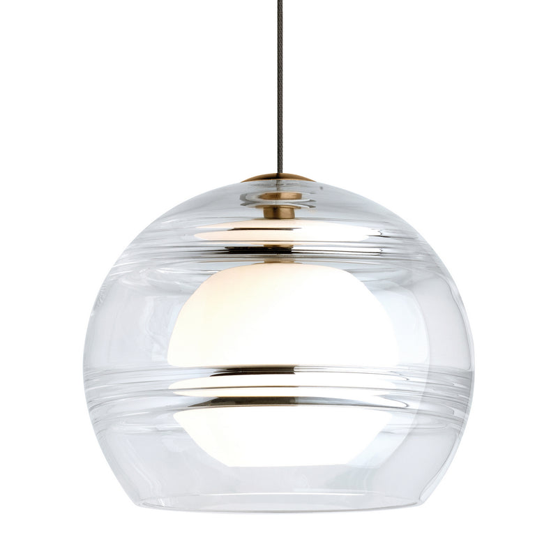 Visual Comfort Modern - 700MOSDNCR - One Light Pendant - Sedona - Aged Brass