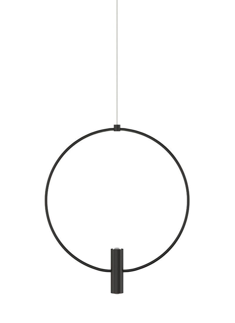 Visual Comfort Modern - 700MPLAY13B-LED930 - LED Pendant - Layla - Nightshade Black