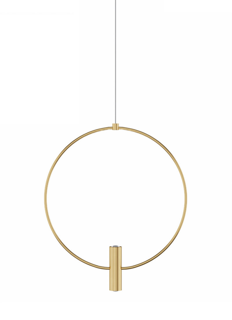 Visual Comfort Modern - 700MPLAY13NB-LED930 - LED Pendant - Layla - Natural Brass