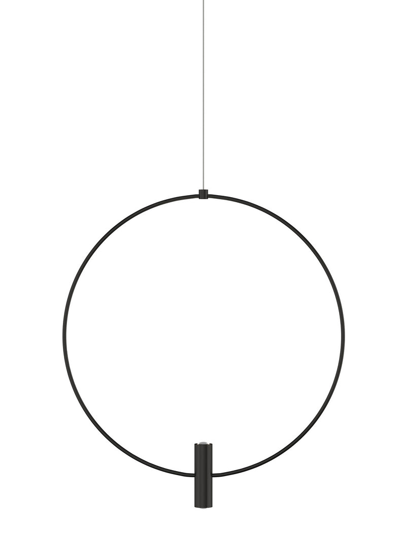 Visual Comfort Modern - 700MPLAY18B-LED930 - LED Pendant - Layla - Nightshade Black