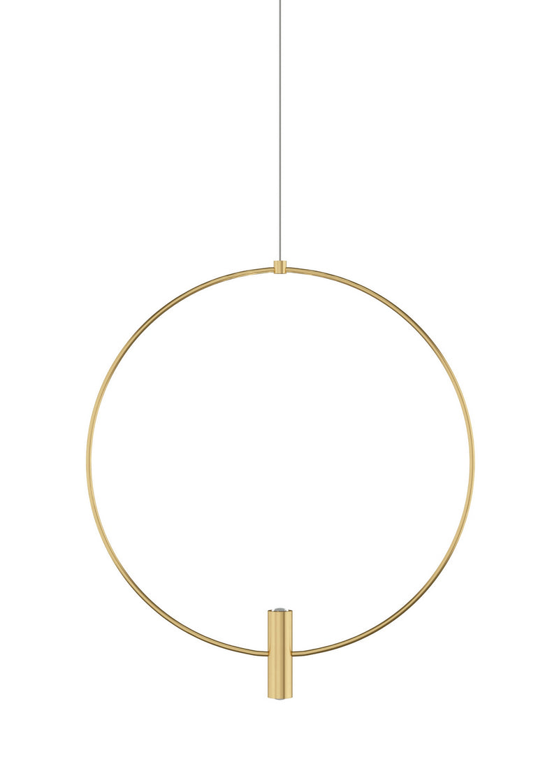 Visual Comfort Modern - 700MPLAY18NB-LED930 - LED Pendant - Layla - Natural Brass