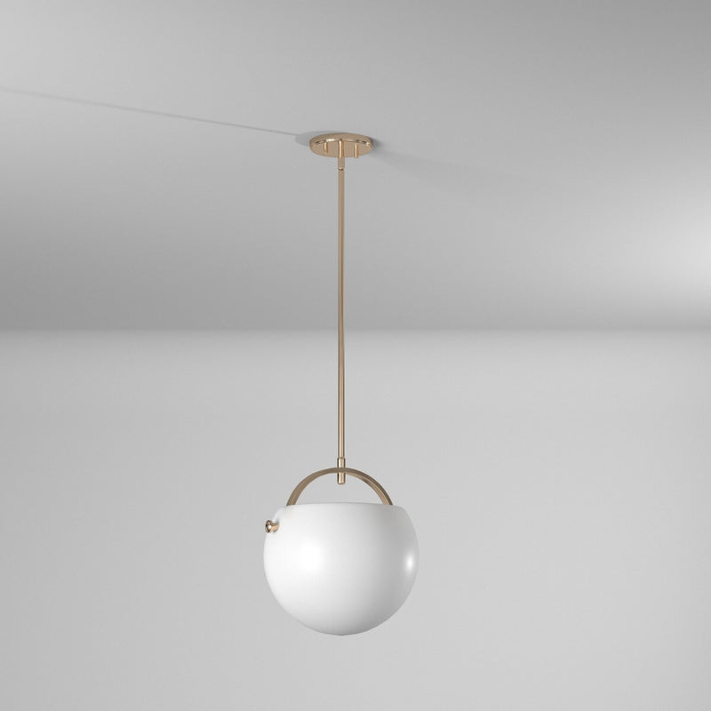 One Light Pendant<br /><span style="color:#4AB0CE;">Entrega: 4-10 dias en USA</span><br /><span style="color:#4AB0CE;font-size:60%;">PREGUNTE POR ENTREGA EN PANAMA</span><br />Collection: Single<br />Finish: Polished Brass