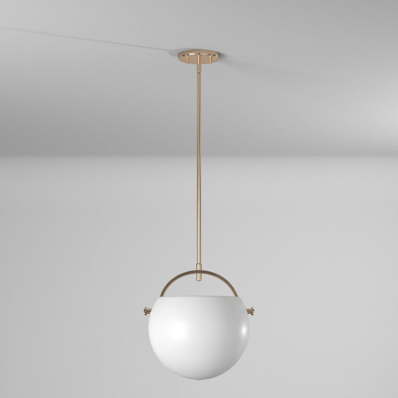 One Light Pendant<br /><span style="color:#4AB0CE;">Entrega: 4-10 dias en USA</span><br /><span style="color:#4AB0CE;font-size:60%;">PREGUNTE POR ENTREGA EN PANAMA</span><br />Collection: Single<br />Finish: Polished Brass