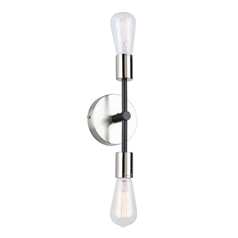 Artcraft Canada - AC11256NB - Two Light Wall Sconce - Truro - Black & Brushed Nickel