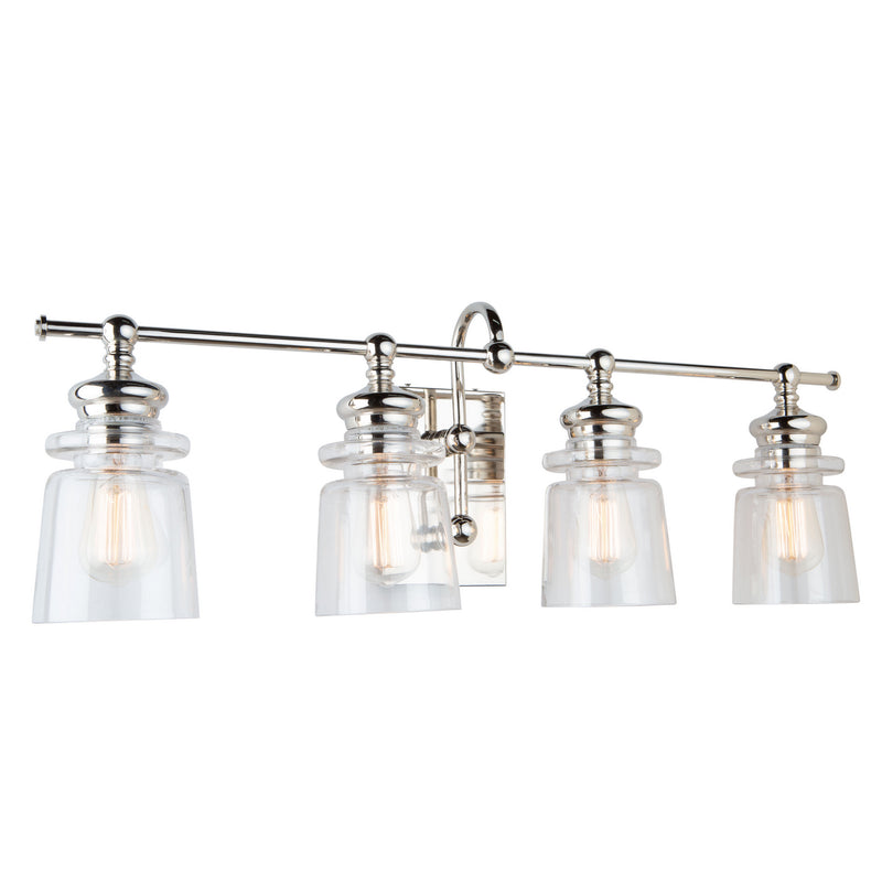 Artcraft Canada - AC11594PN - Four Light Wall Mount - Castara - Polished Nickel