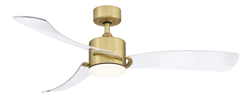 52"Ceiling Fan<br /><span style="color:#4AB0CE;">Entrega: 4-10 dias en USA</span><br /><span style="color:#4AB0CE;font-size:60%;">PREGUNTE POR ENTREGA EN PANAMA</span><br />Collection: SculptAire<br />Finish: Brushed Satin Brass