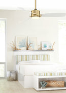 52"Ceiling Fan<br /><span style="color:#4AB0CE;">Entrega: 4-10 dias en USA</span><br /><span style="color:#4AB0CE;font-size:60%;">PREGUNTE POR ENTREGA EN PANAMA</span><br />Collection: SculptAire<br />Finish: Brushed Satin Brass