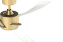 52"Ceiling Fan<br /><span style="color:#4AB0CE;">Entrega: 4-10 dias en USA</span><br /><span style="color:#4AB0CE;font-size:60%;">PREGUNTE POR ENTREGA EN PANAMA</span><br />Collection: SculptAire<br />Finish: Brushed Satin Brass