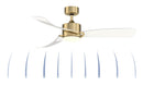 Fanimation - FP8511BS - 52"Ceiling Fan - SculptAire - Brushed Satin Brass