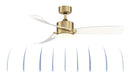 Fanimation - FP8511BS - 52"Ceiling Fan - SculptAire - Brushed Satin Brass