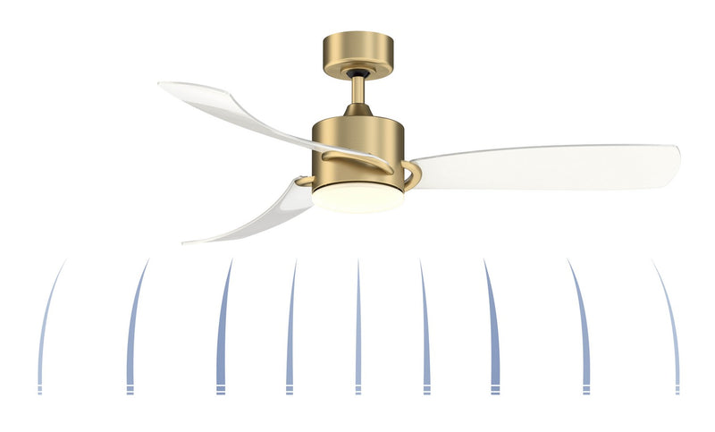 Fanimation - FP8511BS - 52"Ceiling Fan - SculptAire - Brushed Satin Brass
