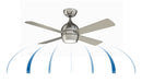 44"Ceiling Fan<br /><span style="color:#4AB0CE;">Entrega: 4-10 dias en USA</span><br /><span style="color:#4AB0CE;font-size:60%;">PREGUNTE POR ENTREGA EN PANAMA</span><br />Collection: Kwad 44<br />Finish: Brushed Nickel