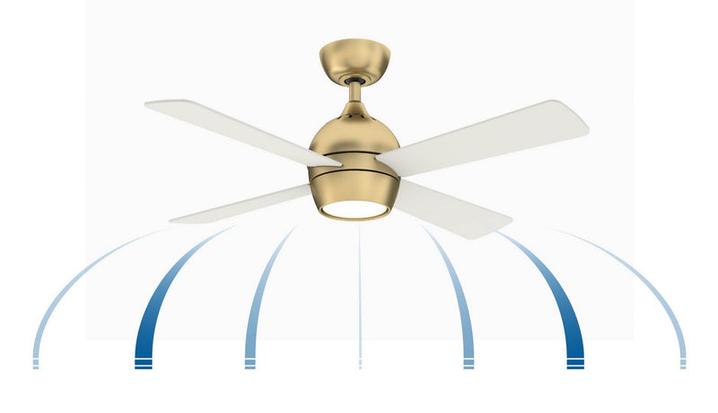 44"Ceiling Fan<br /><span style="color:#4AB0CE;">Entrega: 4-10 dias en USA</span><br /><span style="color:#4AB0CE;font-size:60%;">PREGUNTE POR ENTREGA EN PANAMA</span><br />Collection: Kwad 44<br />Finish: Brushed Satin Brass
