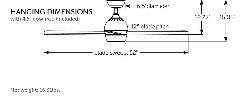 Fanimation - FP7652BS - 52"Ceiling Fan - Kwad 52 - Brushed Satin Brass