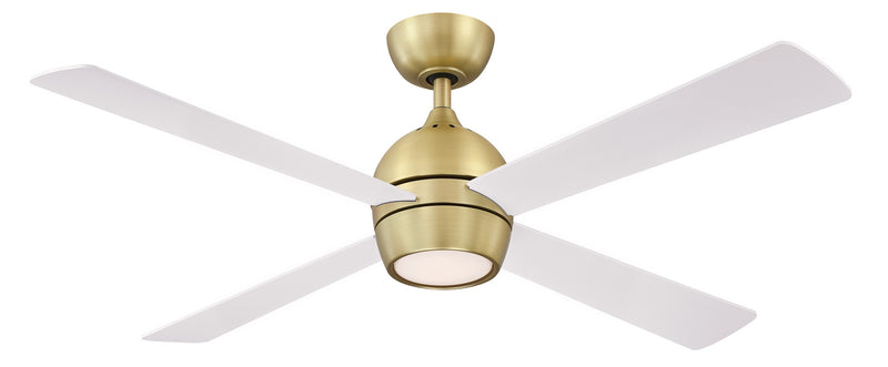 52"Ceiling Fan<br /><span style="color:#4AB0CE;">Entrega: 4-10 dias en USA</span><br /><span style="color:#4AB0CE;font-size:60%;">PREGUNTE POR ENTREGA EN PANAMA</span><br />Collection: Kwad 52<br />Finish: Brushed Satin Brass