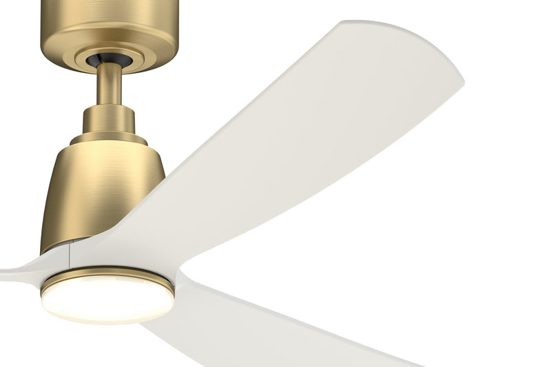 52"Ceiling Fan<br /><span style="color:#4AB0CE;">Entrega: 4-10 dias en USA</span><br /><span style="color:#4AB0CE;font-size:60%;">PREGUNTE POR ENTREGA EN PANAMA</span><br />Collection: Kute 52<br />Finish: Brushed Satin Brass