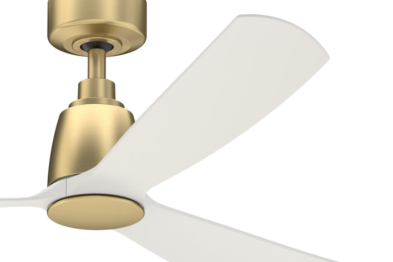 52"Ceiling Fan<br /><span style="color:#4AB0CE;">Entrega: 4-10 dias en USA</span><br /><span style="color:#4AB0CE;font-size:60%;">PREGUNTE POR ENTREGA EN PANAMA</span><br />Collection: Kute 52<br />Finish: Brushed Satin Brass