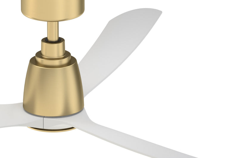 52"Ceiling Fan<br /><span style="color:#4AB0CE;">Entrega: 4-10 dias en USA</span><br /><span style="color:#4AB0CE;font-size:60%;">PREGUNTE POR ENTREGA EN PANAMA</span><br />Collection: Kute 52<br />Finish: Brushed Satin Brass