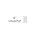 Visual Comfort Fan - DR12CH - Downrod - Universal Downrod - Chrome