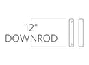 Visual Comfort Fan - DR12DWZ - Downrod - Universal - Dark Weathered Zinc