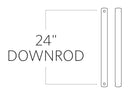 Visual Comfort Fan - DR24MBK - Downrod - Universal - Midnight Black