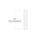 Visual Comfort Fan - DR36CH - Downrod - Universal Downrod - Chrome