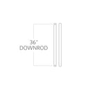 Visual Comfort Fan - DR36CH - Downrod - Universal - Chrome