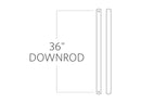 Visual Comfort Fan - DR36WGR - Downrod - Universal - Washed Grey
