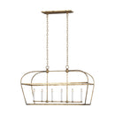 Six Light Chandelier<br /><span style="color:#4AB0CE;">Entrega: 4-10 dias en USA</span><br /><span style="color:#4AB0CE;font-size:60%;">PREGUNTE POR ENTREGA EN PANAMA</span><br />Collection: Stonington<br />Finish: Antique Gild