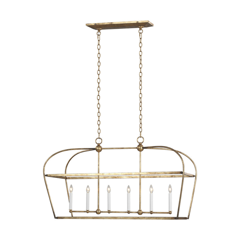 Six Light Chandelier<br /><span style="color:#4AB0CE;">Entrega: 4-10 dias en USA</span><br /><span style="color:#4AB0CE;font-size:60%;">PREGUNTE POR ENTREGA EN PANAMA</span><br />Collection: Stonington<br />Finish: Antique Gild