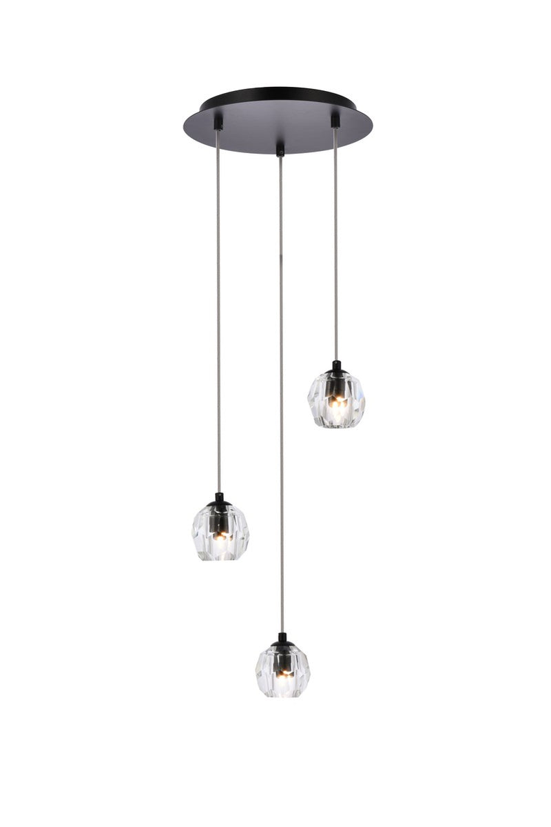 LED Pendant<br /><span style="color:#4AB0CE;">Entrega: 4-10 dias en USA</span><br /><span style="color:#4AB0CE;font-size:60%;">PREGUNTE POR ENTREGA EN PANAMA</span><br />Collection: Eren<br />Finish: Black